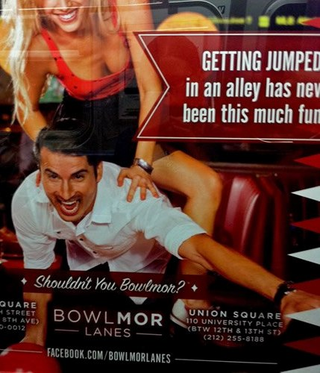 Illustration for article titled NYC Bowling Alley Makes Fun of Rape While City Sexual Assault Rates Climb